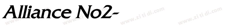 Alliance No2字体转换